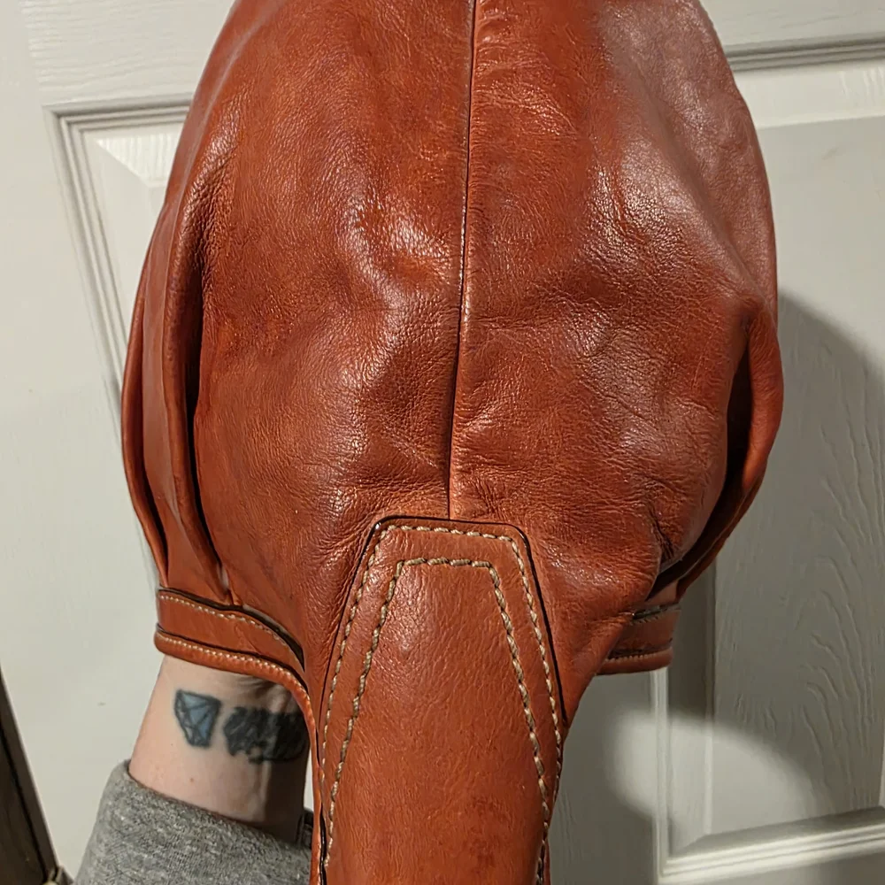 Coach Ergo Pleated Hobo Bag, style number 12235 In Burnt Orange. - Picture 8 of 11